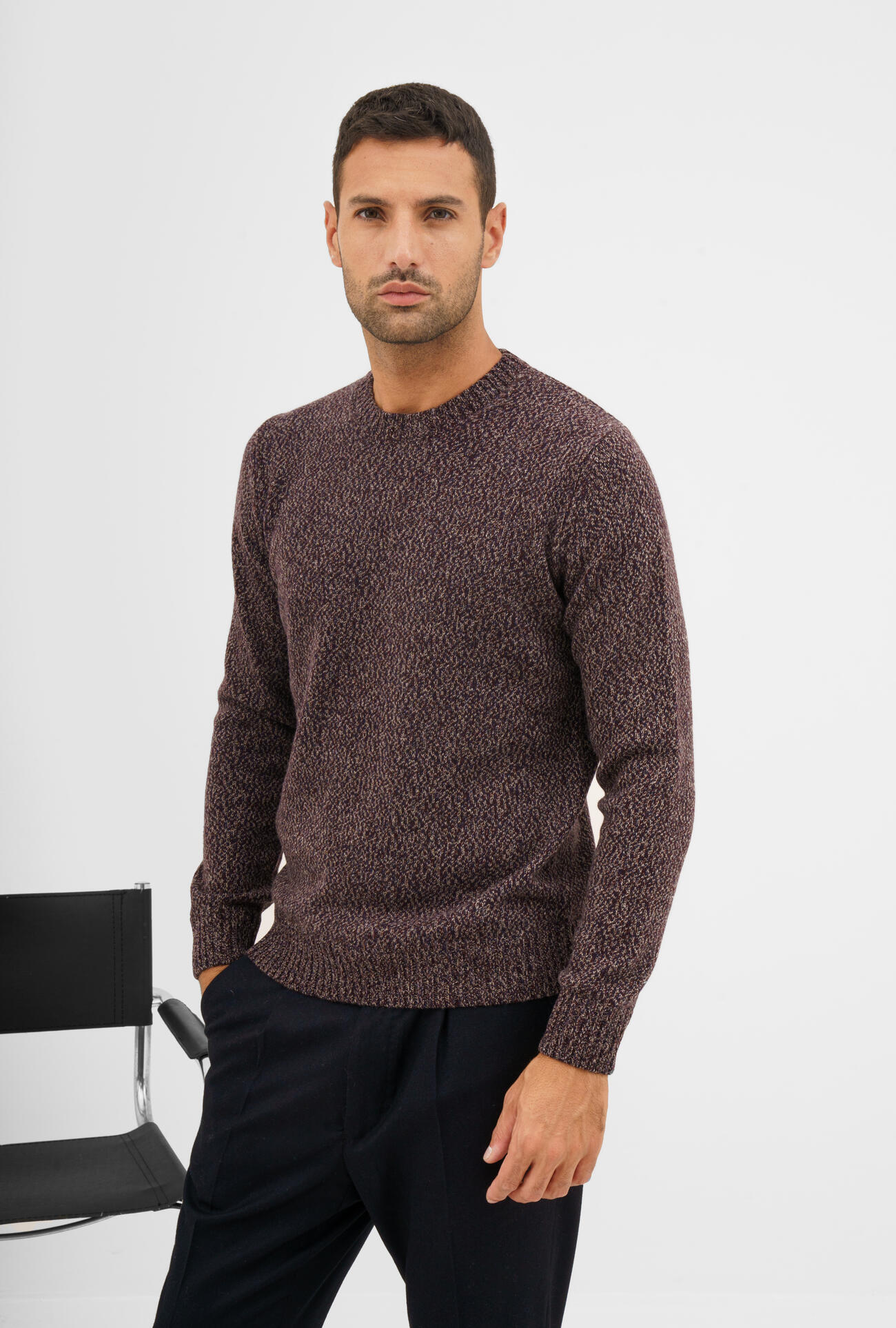 Dustin Maglione Girocollo In Misto Cachemire Grigio