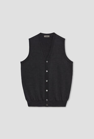 Gilet in lana pettinata ESSENTIAL - Ferrante | img vers.300x/