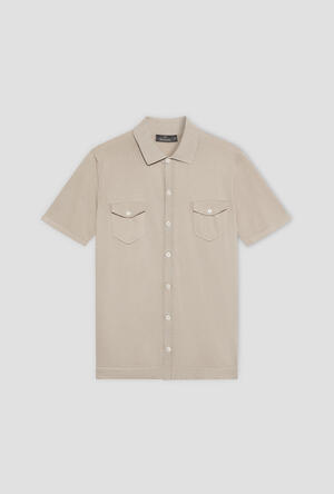 Camicia in maglia con tasche a toppa MAIN - Ferrante | img vers.300x/