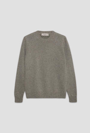 Girocollo moulinè in misto cashmere ROYAL RED - Ferrante | img vers.300x/