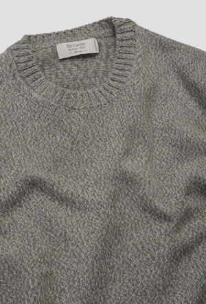 Girocollo moulinè in misto cashmere ROYAL RED - Ferrante | img vers.300x/