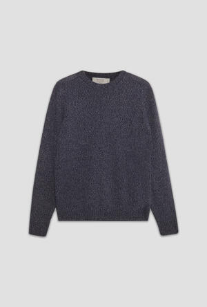Girocollo moulinè in misto cashmere ROYAL RED - Ferrante | img vers.300x/