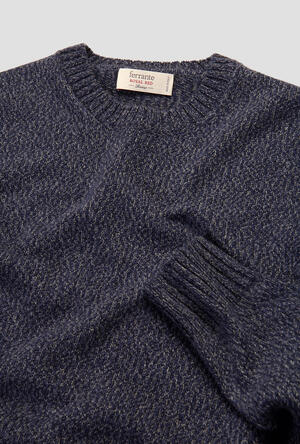 Girocollo moulinè in misto cashmere ROYAL RED - Ferrante | img vers.300x/
