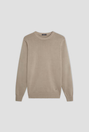Girocollo in cotone tinto in capo ESSENTIAL - Ferrante | img vers.300x/