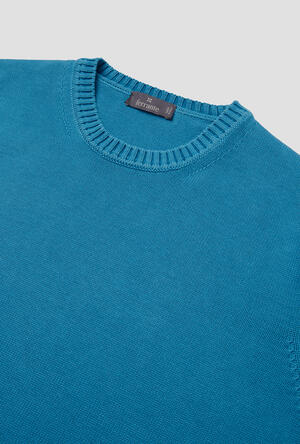Girocollo in cotone tinto in capo ESSENTIAL - Ferrante | img vers.300x/