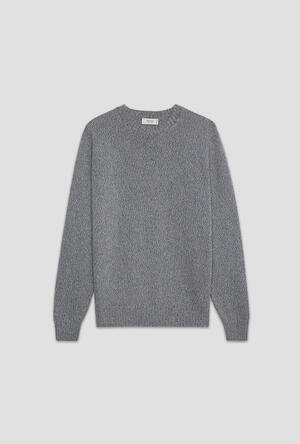 Girocollo moulinè in misto cashmere ROYAL RED - Ferrante | img vers.300x/