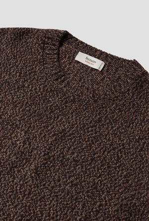 Girocollo moulinè in misto cashmere ROYAL RED - Ferrante | img vers.300x/