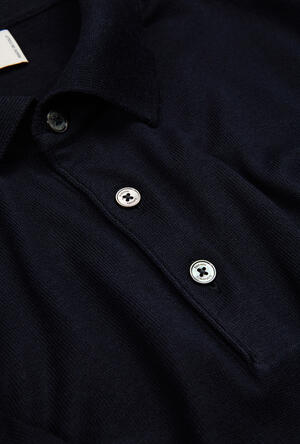 Polo in maglia in seta e cotone ROYAL RED - Ferrante | img vers.300x/