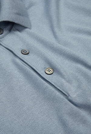 Polo in maglia in seta e cotone ROYAL RED - Ferrante | img vers.300x/