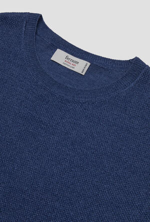 Girocollo mezza manica in lino ROYAL RED - Ferrante | img vers.300x/