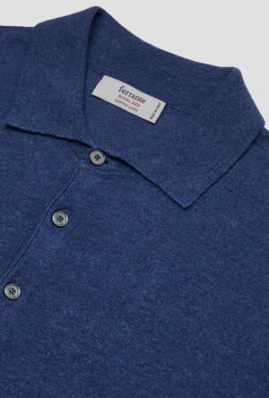Polo in Lino e cotone ROYAL RED - Ferrante | img vers.300x/