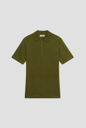 Polo in Lino e cotone ROYAL RED - Ferrante | img vers.300x/
