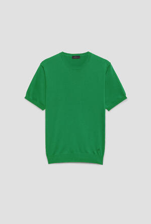 T-shirt in maglia in cotone ESSENTIAL - Ferrante | img vers.300x/