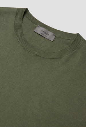 T-shirt in maglia in cotone ESSENTIAL - Ferrante | img vers.300x/