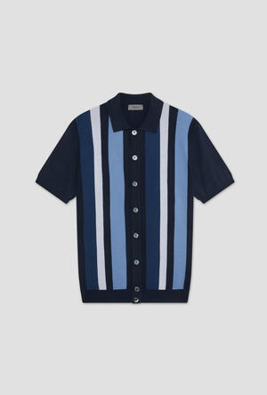 Polo shirt intarsia MAIN - Ferrante | img vers.300x/
