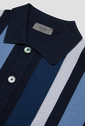 Polo shirt intarsia MAIN - Ferrante | img vers.300x/
