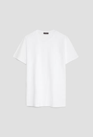 Elastic jersey T-shirt with embroidery ESSENTIAL - Ferrante | img vers.300x/