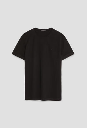 Elastic jersey T-shirt with embroidery ESSENTIAL - Ferrante | img vers.300x/
