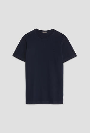 Elastic jersey T-shirt with embroidery ESSENTIAL - Ferrante | img vers.300x/
