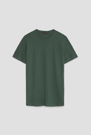 Elastic jersey T-shirt with embroidery ESSENTIAL - Ferrante | img vers.300x/