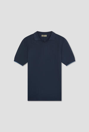 Buttonless polo shirt with workmanship MAIN - Ferrante | img vers.300x/