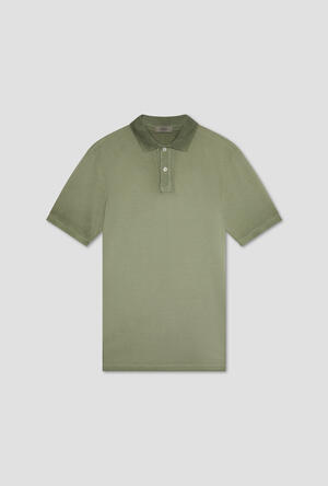 Cold-dyed pique polo shirt MAIN - Ferrante | img vers.300x/