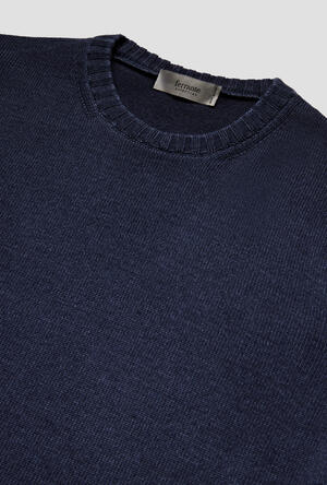 Garment-dyed wool crew neck ESSENTIAL - Ferrante | img vers.300x/