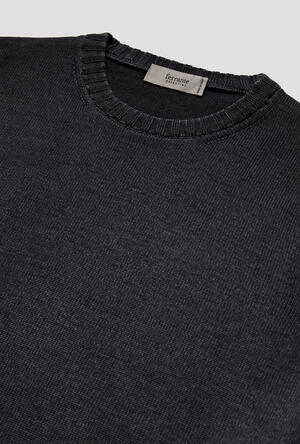 Garment-dyed wool crew neck ESSENTIAL - Ferrante | img vers.300x/