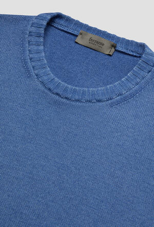 Garment-dyed wool crew neck ESSENTIAL - Ferrante | img vers.300x/
