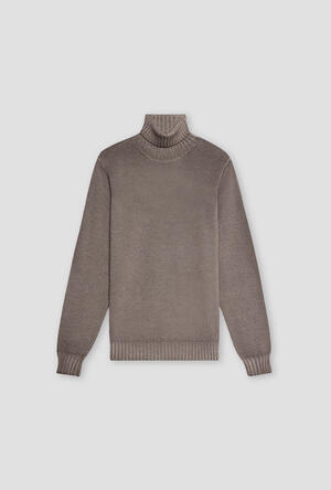 Garment-dyed wool turtleneck ESSENTIAL - Ferrante | img vers.300x/