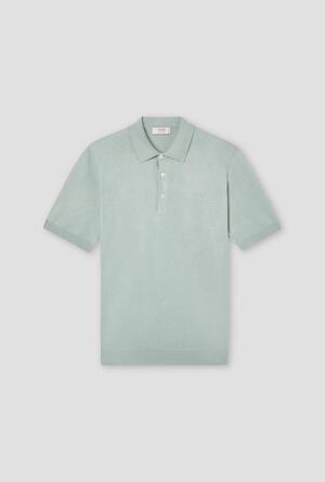 Polo in seta e cotone ROYAL RED - Ferrante | img vers.300x/