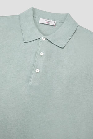 Polo in seta e cotone ROYAL RED - Ferrante | img vers.300x/