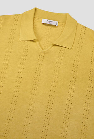 Polo senza bottoni in seta e cotone ROYAL RED - Ferrante | img vers.300x/