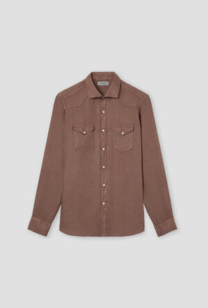 Camicia in lino tinta in capo MAIN - Ferrante | img vers.300x/