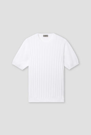 Perforated ribbed T-shirt MAIN - Ferrante | img vers.300x/