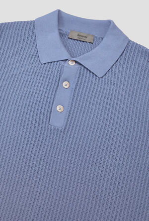 Polo mezza manica tinta in puro cotone MAIN - Ferrante | img vers.300x/