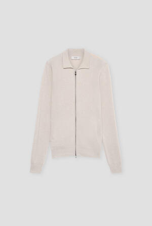 Full-zip wool and cashmere jacket ROYAL RED - Ferrante | img vers.300x/