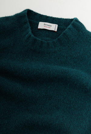 Cashmere blend bouclé crewneck ROYAL RED - Ferrante | img vers.300x/