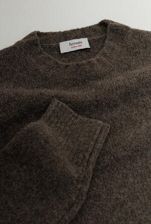 Girocollo bouclè in misto cashmere ROYAL RED - Ferrante | img vers.300x/