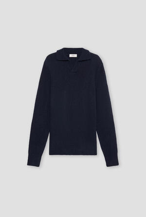 Polo bouclè in misto cashmere ROYAL RED - Ferrante | img vers.300x/