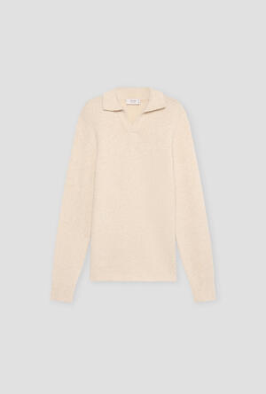 Polo bouclè in misto cashmere ROYAL RED - Ferrante | img vers.300x/