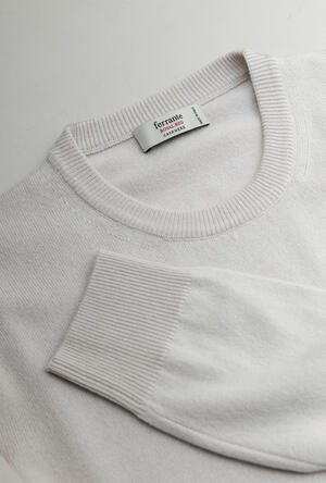 Pure cashmere crewneck ROYAL RED - Ferrante | img vers.300x/
