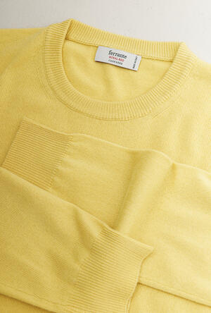 Pure cashmere crewneck ROYAL RED - Ferrante | img vers.300x/