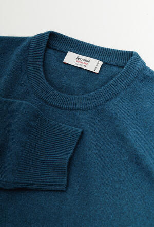 Pure cashmere crewneck ROYAL RED - Ferrante | img vers.300x/