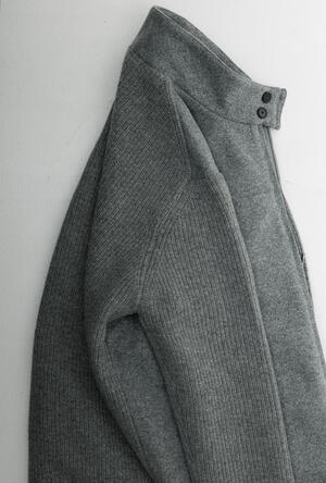Bomber in lana con schiena e maniche in maglia MAIN - Ferrante | img vers.300x/