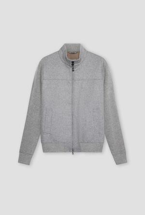 Bomber in lana con schiena e maniche in maglia MAIN - Ferrante | img vers.300x/