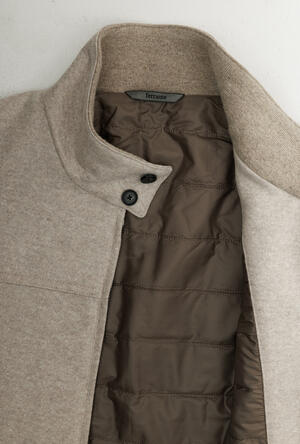 Bomber in lana con schiena e maniche in maglia MAIN - Ferrante | img vers.300x/