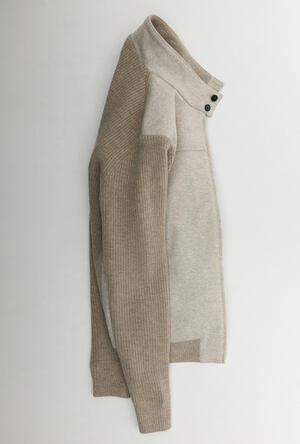 Bomber in lana con schiena e maniche in maglia MAIN - Ferrante | img vers.300x/