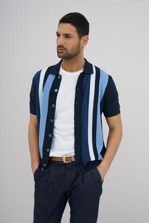 Polo shirt intarsia MAIN - Ferrante | img vers.300x/