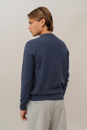 Felpa in maglia girocollo in lana cardata ESSENTIAL - Ferrante | img vers.300x/